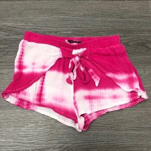Play Six Girls Pink Tie Dye Shorts - size 6x